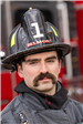 Belmont Firefighter with Epic Mustache