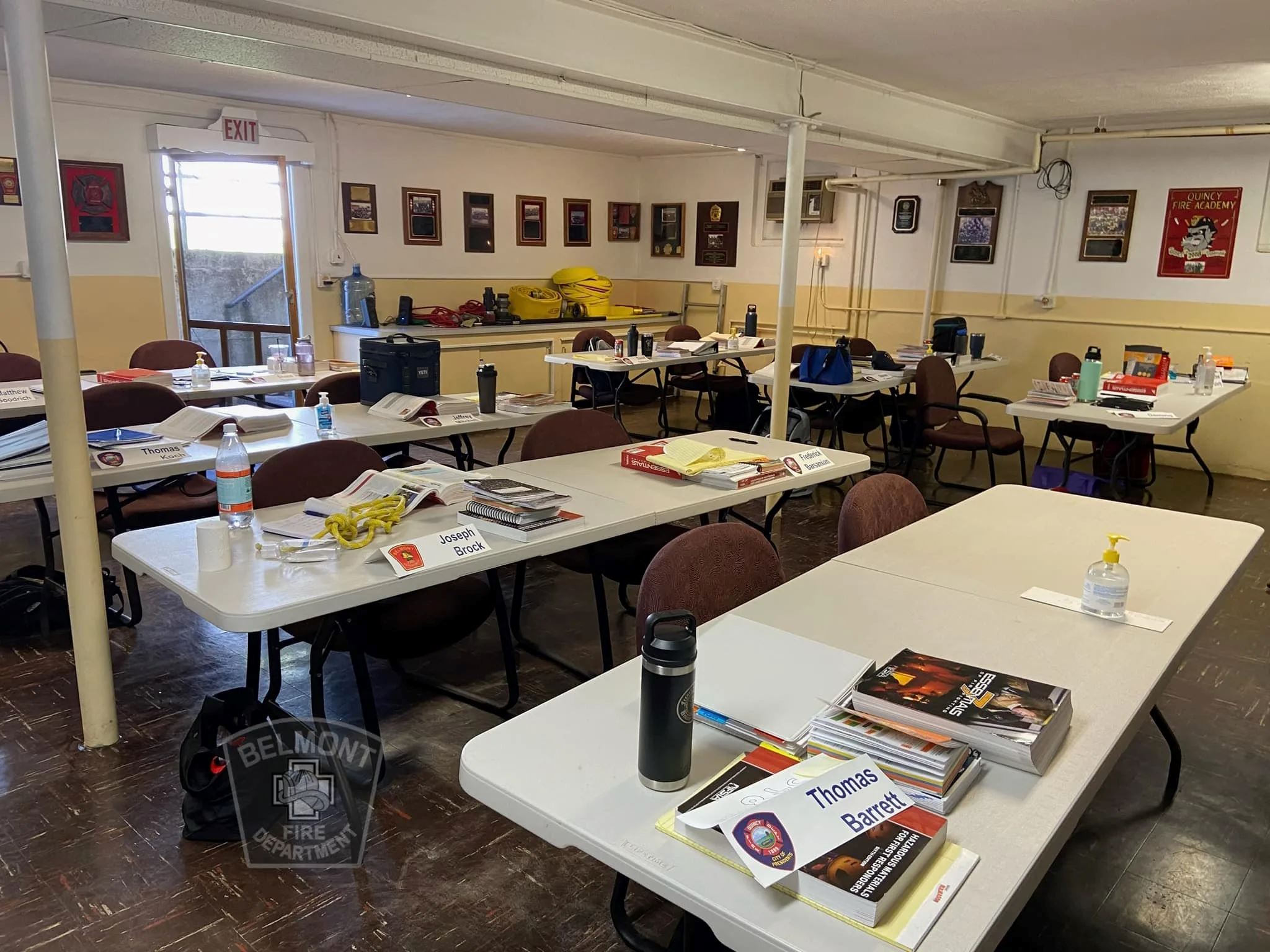 Tables Covered in Training Books and Items